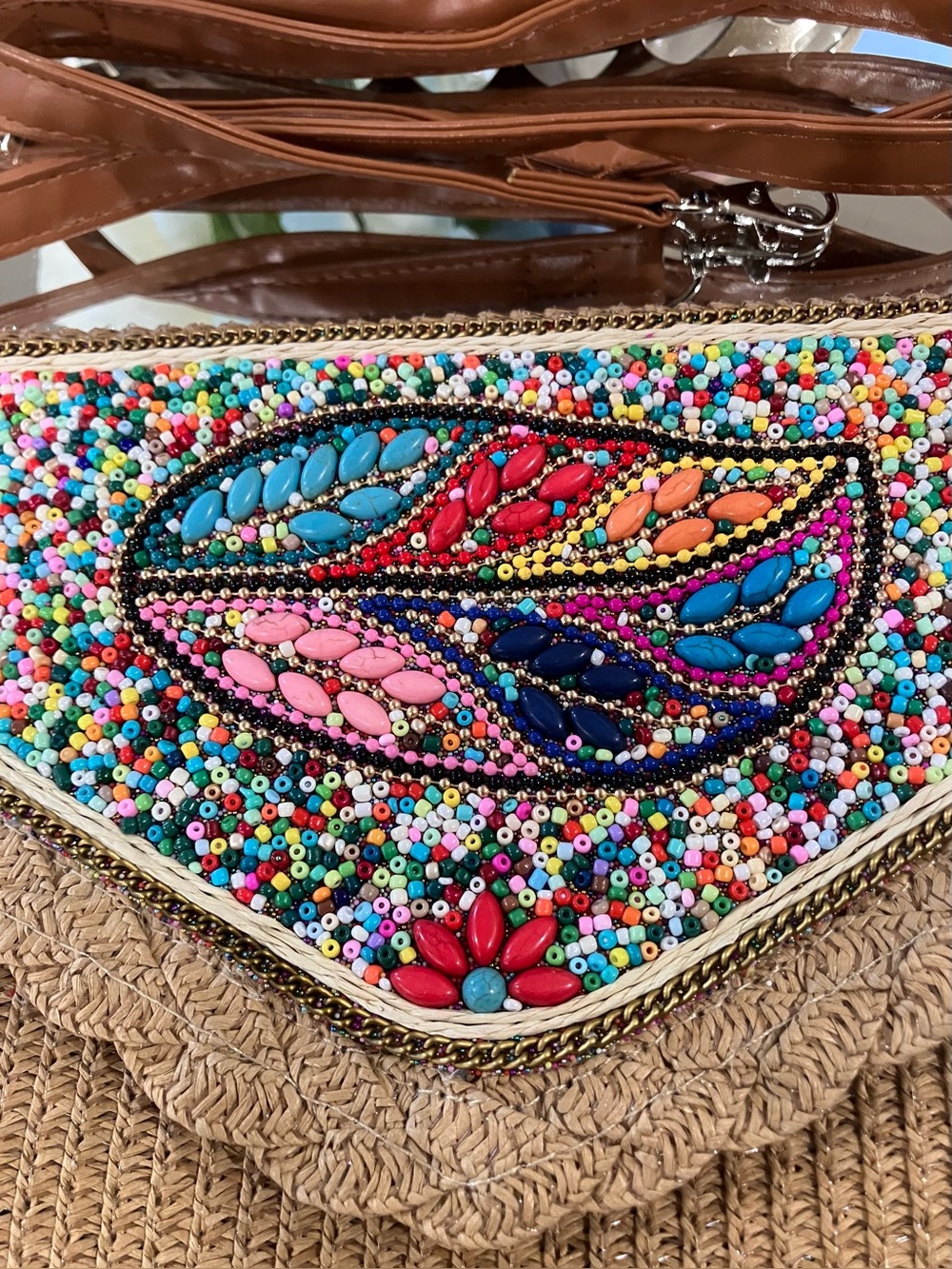 Beaded Multicolor Women’s Shoulder Bag
